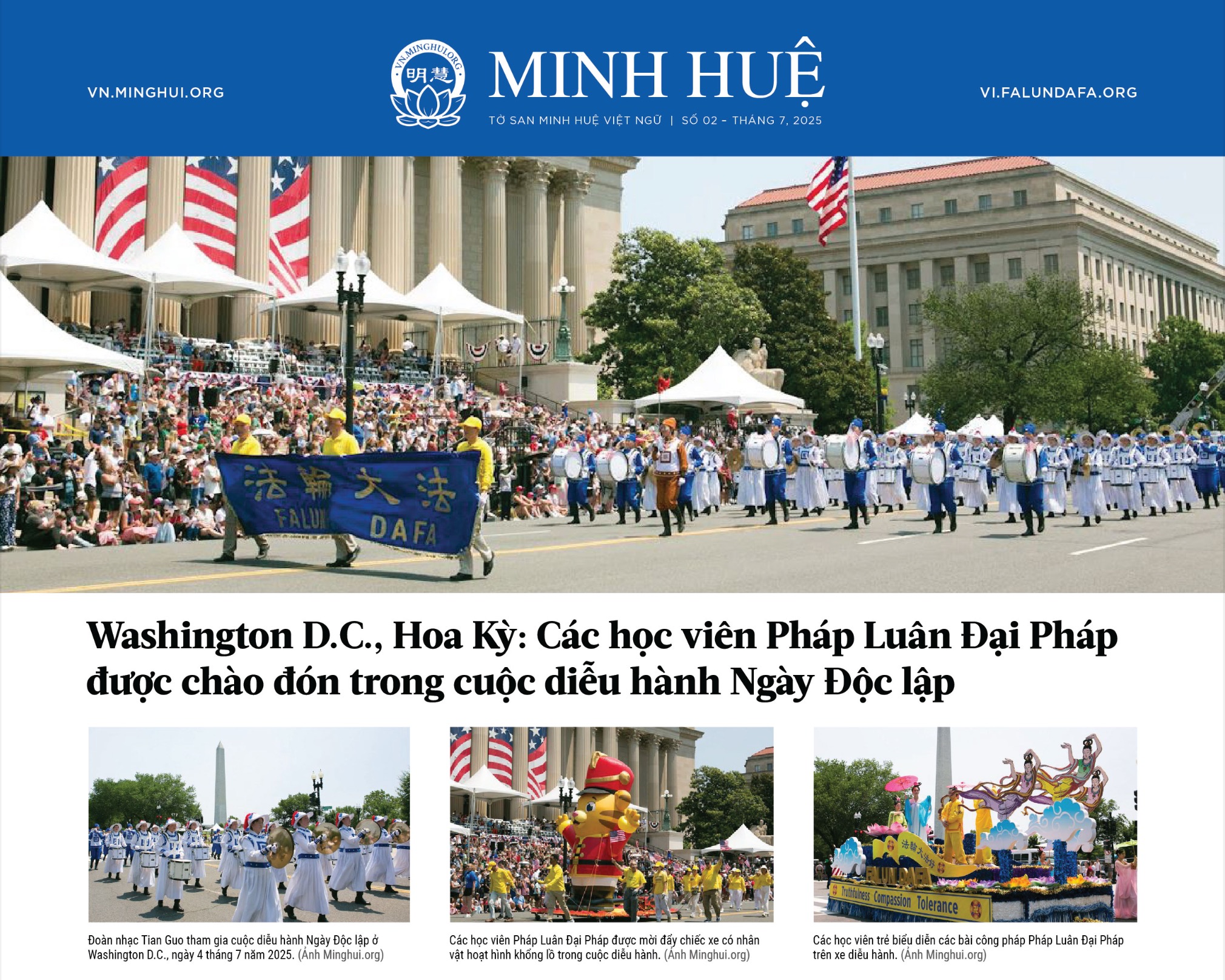 Tờ San Minh Huệ Việt Ngữ tháng 7-2025